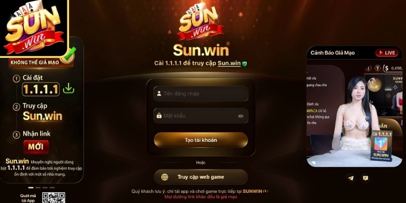Truy cập Sunwin Je vào Sunwin chính thống